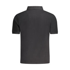 Black Cotton Men's Polo Shirt