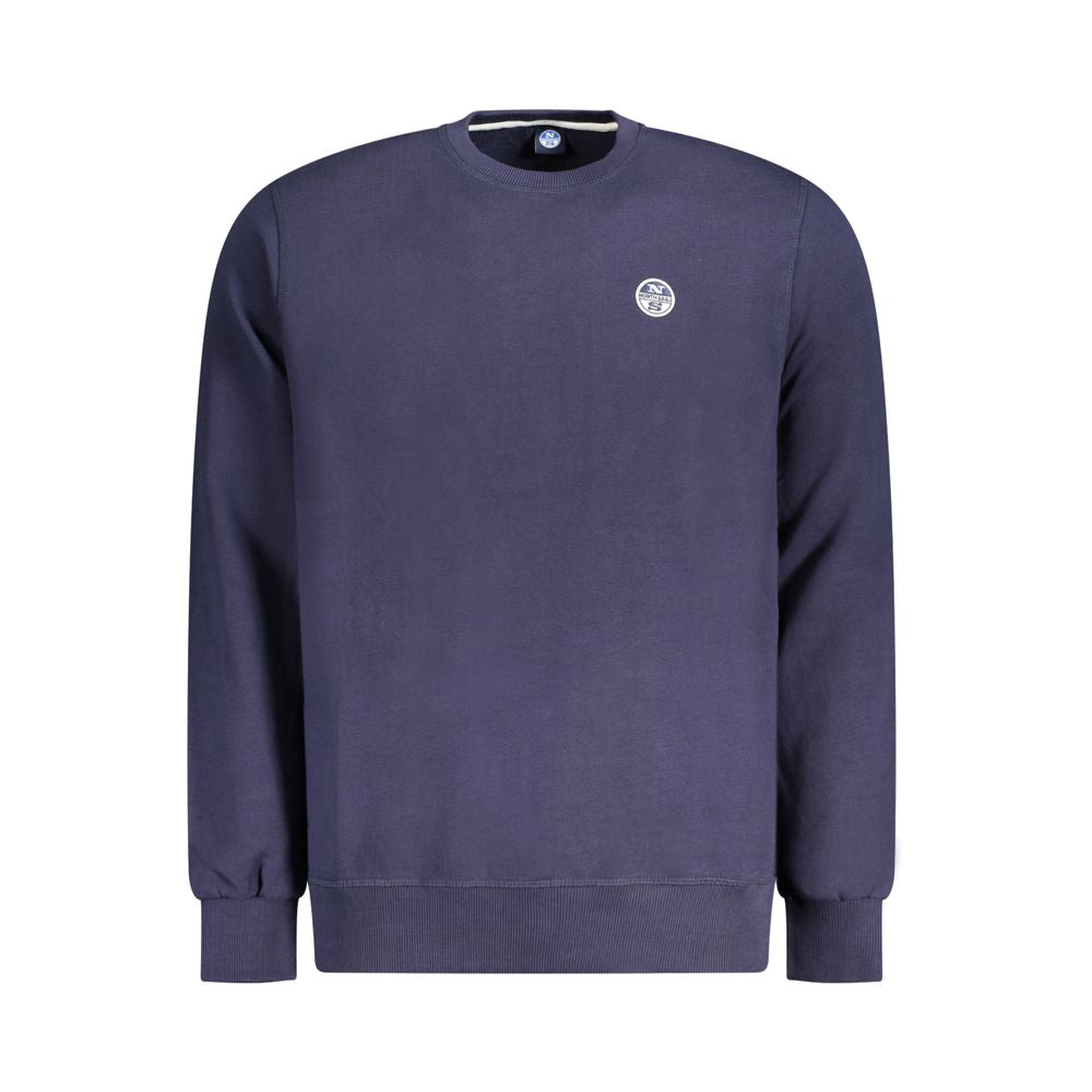 Navy Cotton Men Sweatshirt