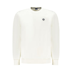 White Cotton Men Sweatshirt