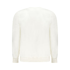 White Cotton Men Sweatshirt