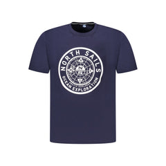 Blue Cotton Men's T-Shirt