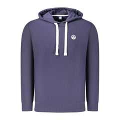 Blue Cotton Men's Hoodie