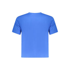 Blue Cotton Men's T-Shirt