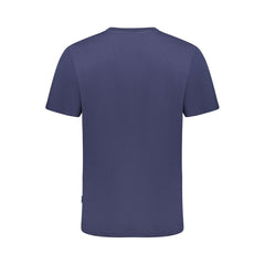 Blue Cotton Men T-Shirt