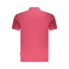 Red Cotton Men Polo Shirt