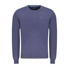 Blue Cotton Men's Sweater