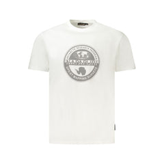 White Cotton Men T-Shirt