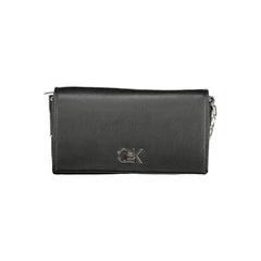 Black Polyester Women Shoulder Bag