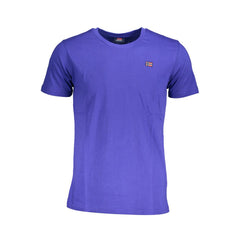 Blue Cotton Men's T-Shirt