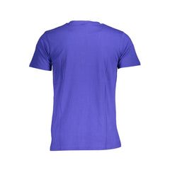 Blue Cotton Men's T-Shirt