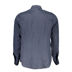 Blu Linen Men Shirt