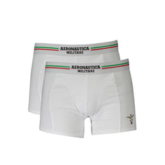 White Cotton Men's Boxer Briefs