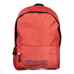 Rosso Polyester Men Backpack