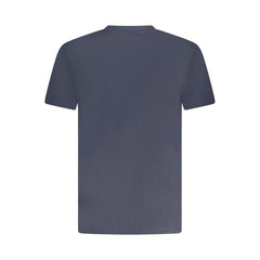Blue Cotton Men T-Shirt