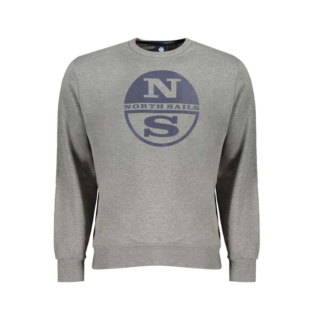 Grigio Cotton Men Sweatshirt