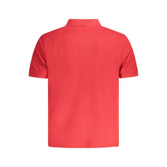 Red Cotton Men Polo