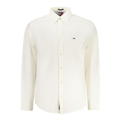 White Cotton Men Shirt