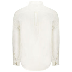 White Cotton Men Shirt
