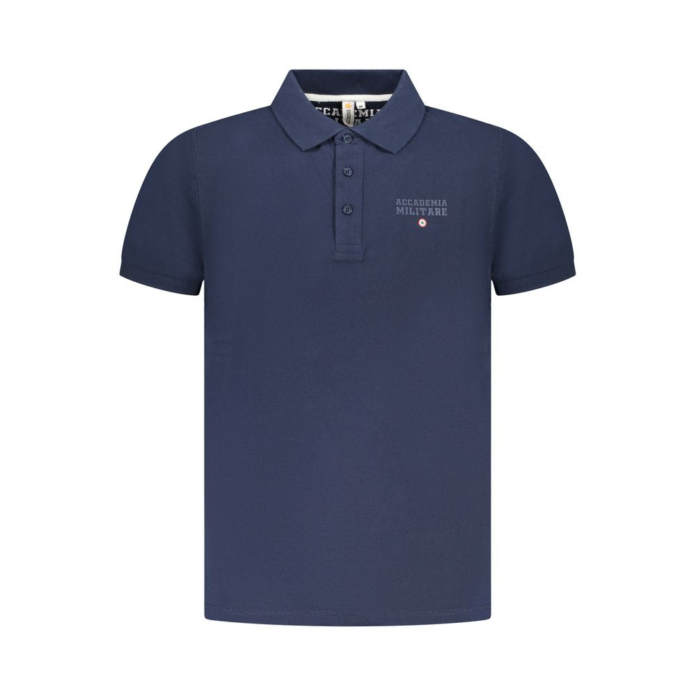 Navy Cotton Men Polo