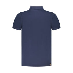Navy Cotton Men Polo