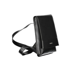 Nero Polyurethane Men Shoulder Bag