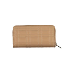 Beige Polyester Women Wallet
