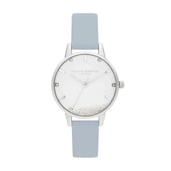 Blue Artificial Leather Watch