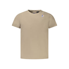 Beige Cotton Men T-Shirt