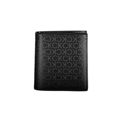 Black Polyurethane Men Wallet