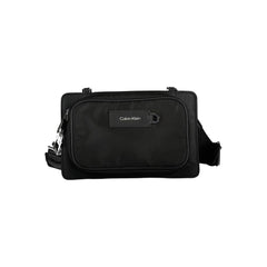 Black Polyester Men's Shoulder Bag