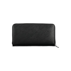 Black Polyurethane Women Wallet