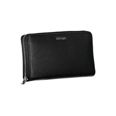 Black Polyurethane Women Wallet