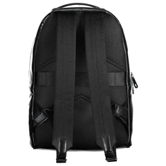 Black Polyester Men's Backpack