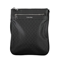 Black Polyester Men's Shoulder Bag