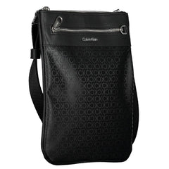 Black Polyester Men's Shoulder Bag