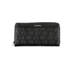 Black Polyurethane Women Wallet