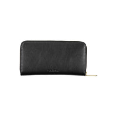 Black Polyester Women Wallet