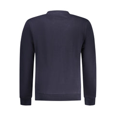 Blue Cotton Men Sweater
