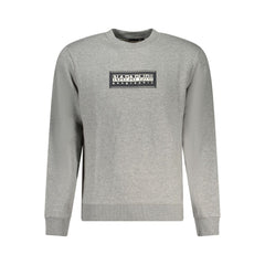 Gray Cotton Men Sweater