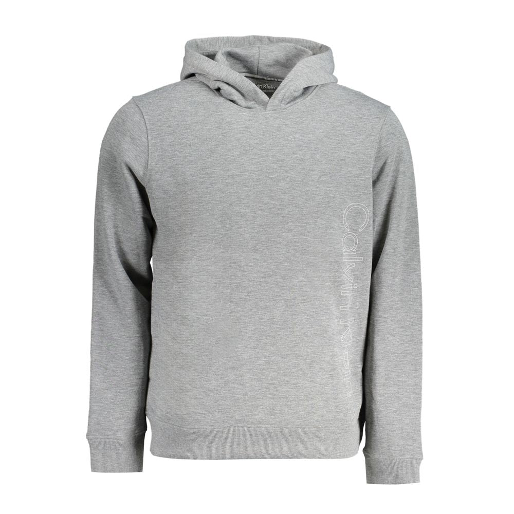 Grigio Polyester Men's Hoodie