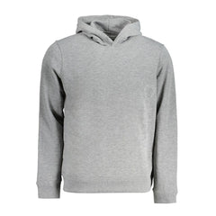 Grigio Polyester Men's Hoodie