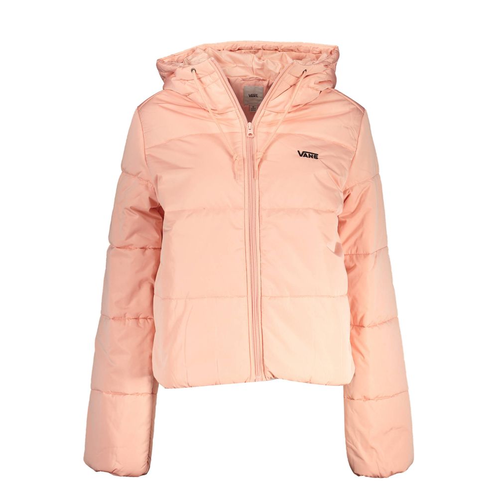Pink Polyester Jackets &amp; Coat
