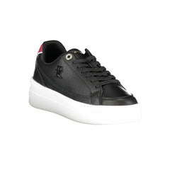 Black Polyester Sneaker