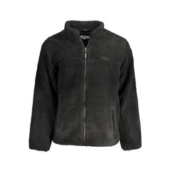 Black Polyester Men Jacket