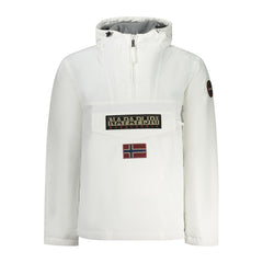 White Polyamide Men Jacket