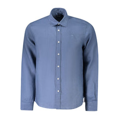 Blue Linen Men's Shirt