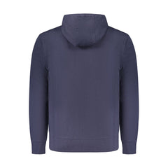 Blue Cotton Men Sweatshirt