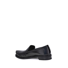 Brushed Leather Loafers