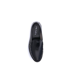 Brushed Leather Loafers