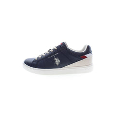 Blue Polyester Sneaker